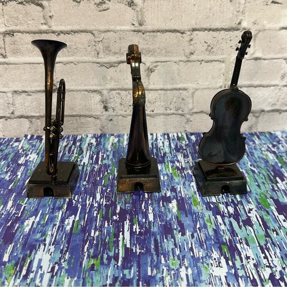 Vintage Die-Cast Pencil Sharpener MUSICAL INSTRUMENTS Set of 3 in Original Boxes - Picture 3 of 12
